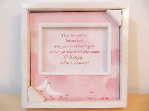 NEW Gift Alliance Framed Sentiments “Happy Anniversary” Decorative Frame - Picture 1 of 4