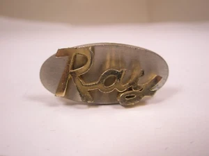RAY Monogram Initials SWANK SINGLE Vintage Cuff Link replace lost/broken zj37 - Picture 1 of 5