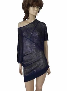 NEU OLTRE TRANSPARENTE DEKONSTRUIERTE ASYMMETRISCHE TUNIKA IM LAGENLOOK GR L - Bild 1 von 6