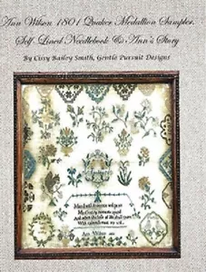 Ann Wilson 1801 Quäker Medaillon Sampler ~ sanfte Verfolgungsdesigns - Bild 1 von 1