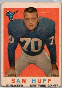 1959 Topps #51 Sam Huff - Imagen 1 de 2