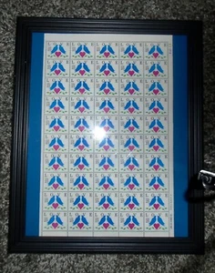 1988--25 CENT LOVE DOVE FULL SHEET OF 50 POSTAGE STAMPS FRAMED - Picture 1 of 1