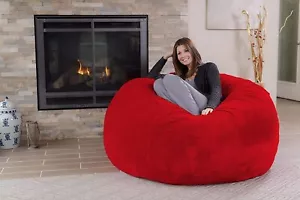 Designs Fell Sitzsack Hülle Jumbo Premium Ohne Bohnen Rot XXXL Wohndeko Gesch... - Bild 1 von 5