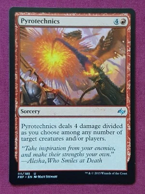 Magic The Gathering FATE REFORGED PYROTECHNICS red card MTG - Image 1 of 2