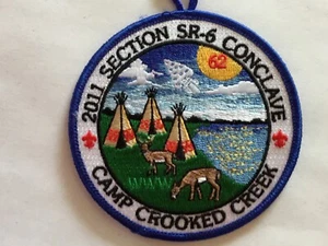 2011 Section SR-6 Conclave pocket patch Blue brdr 2g - Picture 1 of 1