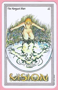 L'Impiccato - 12, Visione, Donna Medicina, Tarocchi Scambio Singolo, 23/4" x 43/8" - Foto 1 di 3