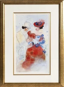 Zule Moskowitz, Gentleman and a Lady, Offset Lithograph, signed and numbered in - Picture 1 of 1