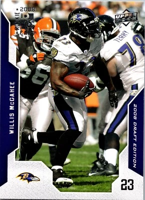 2008 Upper Deck Draft Edition Willis McGahee #108 Baltimore Ravens Football Card - Image 1 of 2