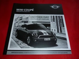 MINI Coupe R58 Cooper Cooper S SD John Cooper Works lista de precios lista de precios 2013 - Imagen 1 de 1