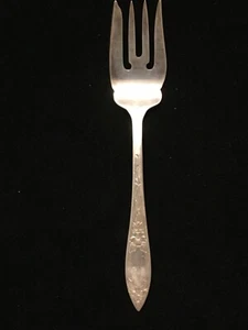 Stieff 6" Salad Fork Lady Claire-Hand Engraved Sterling Silver - Picture 1 of 6