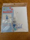 Kellys Crafts Silhouette Canvas Painting Kit Snowman