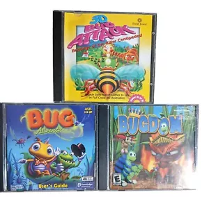 Bugdom PC CD ROM Spiel Software Lot Bug Adventures 3D Bug Attack Insekt Vintage - Bild 1 von 3