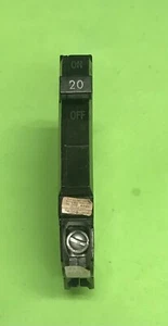 GE THQP120 SINGLE POLE 20AMP THIN STYLE CIRCUIT BREAKER - Picture 1 of 6