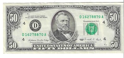 Series 1988 Cleveland $50 LOT M37 - Image 1 of 2