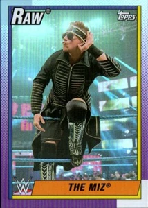Topps Heritage WWE 2021 - Rainbow Foil Parallel #44 The Miz - Imagen 1 de 2