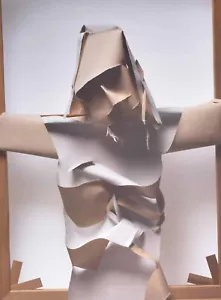 Adam, Neate ( 1977- ). Canvas Crucifix, 2011 signed Poster - Picture 1 of 5
