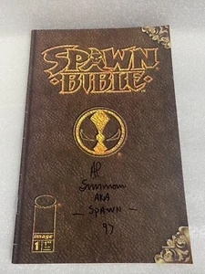 SPAWN BIBLE COMIC BOOK #1 SIGNED - Picture 1 of 4