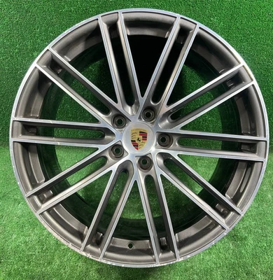 2019-2023 Porsche Cayenne Turbo 22” Rear Alloy Wheel Rim Machined OEM 9Y0601025B - Image 1 of 4