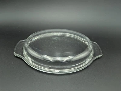 Vtg Anchor Hocking Fire King Oval Casserole Replacement LID Clear Glass - Image 1 of 4
