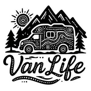 Van Life Campervan Adventure Vinyl Decal Sticker window car Van Mountains Camper - Picture 1 of 46