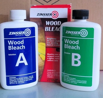 Blanqueador de madera Zinsser nuevo, parte A y B, 8 onzas (paquete de 2) Foto 1 de 4