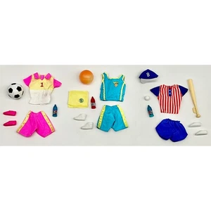 Barbie-Sports Fashions 1998 68312 lote de 3 trajes - Imagen 1 de 4