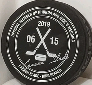 Offizieller Viceroy Hockey Puck. Carson Slade. Mit Rhona und Nick im Gesicht - Bild 1 von 7