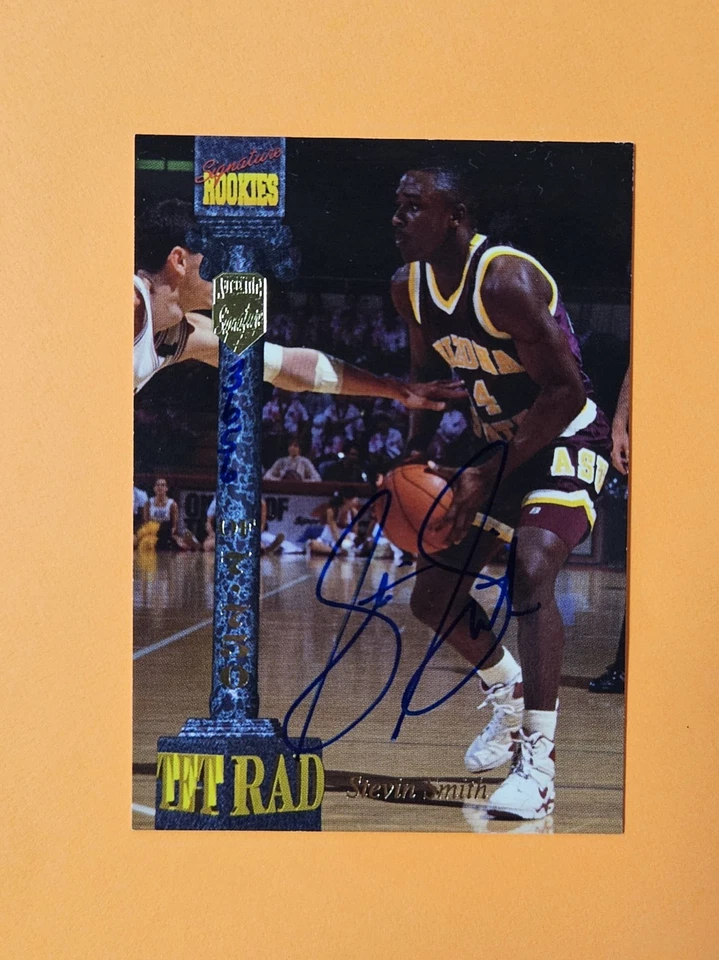 1994 SIGNATURE ROOKIES AUTOGRAPH Basketball Card LXXV STEVIN SMITH Mavericks LE - Image 1 of 3