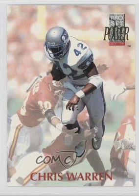 1992 Pro Set Power Chris Warren #142 - Image 1 of 2