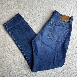Women’s Levi’s Premium 501 Big E Size 28 Button Fly High Rise Straight Jeans - Picture 1 of 6