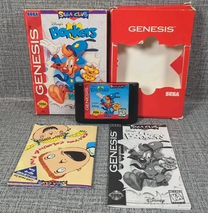 Disney's Bonkers (Sega Genesis, 1994) Complete Manual Poster Tested Working - Picture 1 of 14