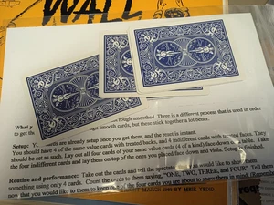 FORGOT-ABOUT-IT-THINK-OF-A-CARD-VANISHES-MAGIC PACKET TRICK WALK AROUND TRICK - Picture 1 of 1