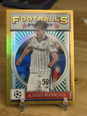 2021-22 Topps Finest Flashback UEFA GOLD REFRACTOR /50 ALEKSEY MIRANCHUK #161 - Image 1 of 4