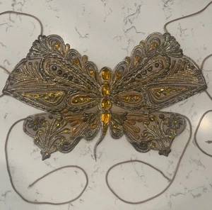 Vintage Ema Savahl top farfalla cristalli Swarovski fatti a mano arte ultra rara 🔥 - Foto 1 di 12