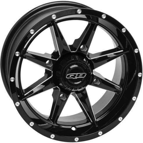 Rueda cortadora QuadBoss - 14x10 - Desplazamiento 5+5 - 4/156 - Negro brillante con F mecanizado Foto 1 de 3
