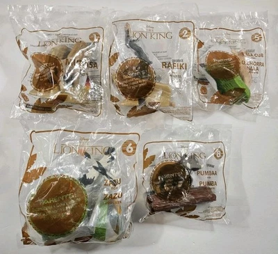 Disney Rey León - Lote de 5 - McDonald's Happy Meal Toys 2019 NUEVO Foto 1 de 4