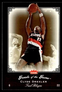 2005-06 Fleer Greats of the Game Clyde Drexler Portland Trail Blazers #50 - Picture 1 of 2
