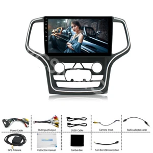Radio estéreo de coche de 10,1" GPS BT para Carplay apto para Jeep Grand Cherokee 2014-2022 - Imagen 1 de 18