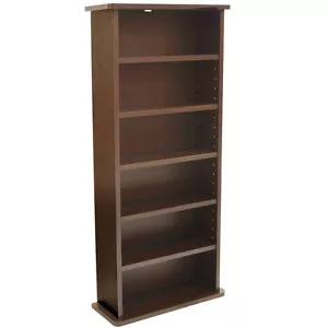 CHAK DVD Media Storage Shelf Unit Dark Oak MS0240 - Picture 1 of 4