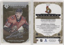 2019-20 Ultimate Collection Introductions Gold Rudolfs Balcers Rookie Auto RC