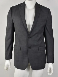 RALPH LAUREN Gray Sharkskin Two-Button Blazer Jacket 40L - Bild 1 von 4