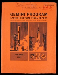 Gemini Program Launch Systems Jan 1967 Bernard Hohmann Collection - Picture 1 of 1