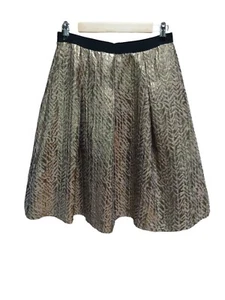 Gonna donna Cato nuova con etichetta taglia 8 plissettata oro metallizzato Aline  - Foto 1 di 6