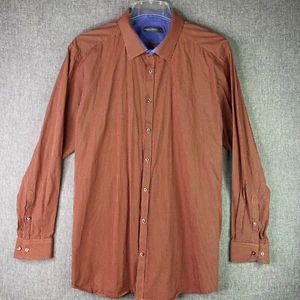 Angelo Litrico Men's 3XL Red Blue Check Long Sleeve Button Up Shirt MS28 - Picture 1 of 12