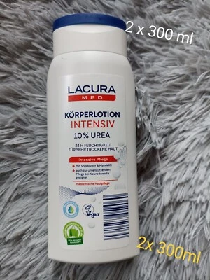 FÜR TROCKENE HAUT, LACURA MED. 2 x Körperlotion 10 % UREA -sehr trockene Haut, Neurodermitis geeig., lacura MED