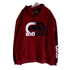 Ecko Unltd Męska bluza z kapturem Rozmiar 3XL Duże haftowane logo Czerwony sweter Aktywny