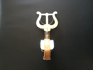 Marschgabel für Querflöten, Notenhalter zum anlegen am Arm, aus Leder, wie NEU! - Bild 1 von 3