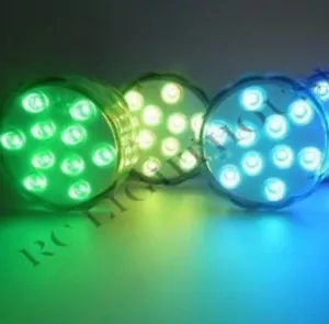 LED Licht Puck oder Pod Fernbedienung LED Tauchleuchten - 3 Stück mit Fernbedienungen - Bild 1 von 5
