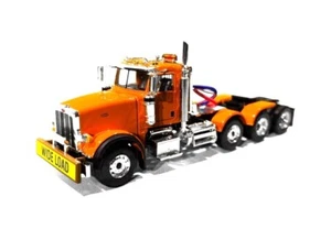 First Gear 50-3475 Peterbilt 367 Triaxle Tractor - Orange 1/50 Diecast MIB - Picture 1 of 2