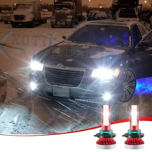 9006 HB4 9012 Fog Light Bulbs 6000K Xenon White Bright LED Driving Lamps DRL 2x - Bild 1 von 12